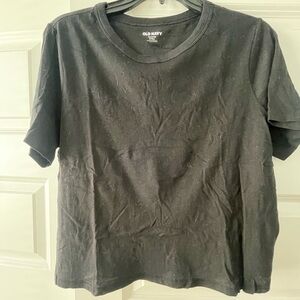 BNWOT black cropped t shirt